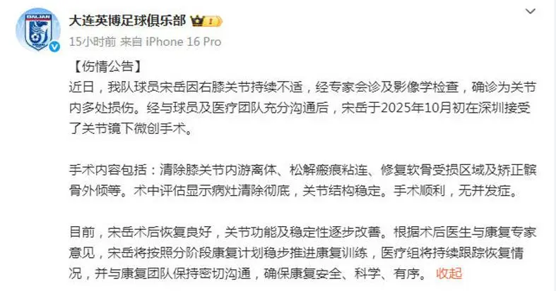 还是可以利, 宋岳手术, 队友马里奥 还是可以利, 宋岳手术, 队友马里奥